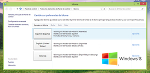 Como cambiar el idioma de Windows 8